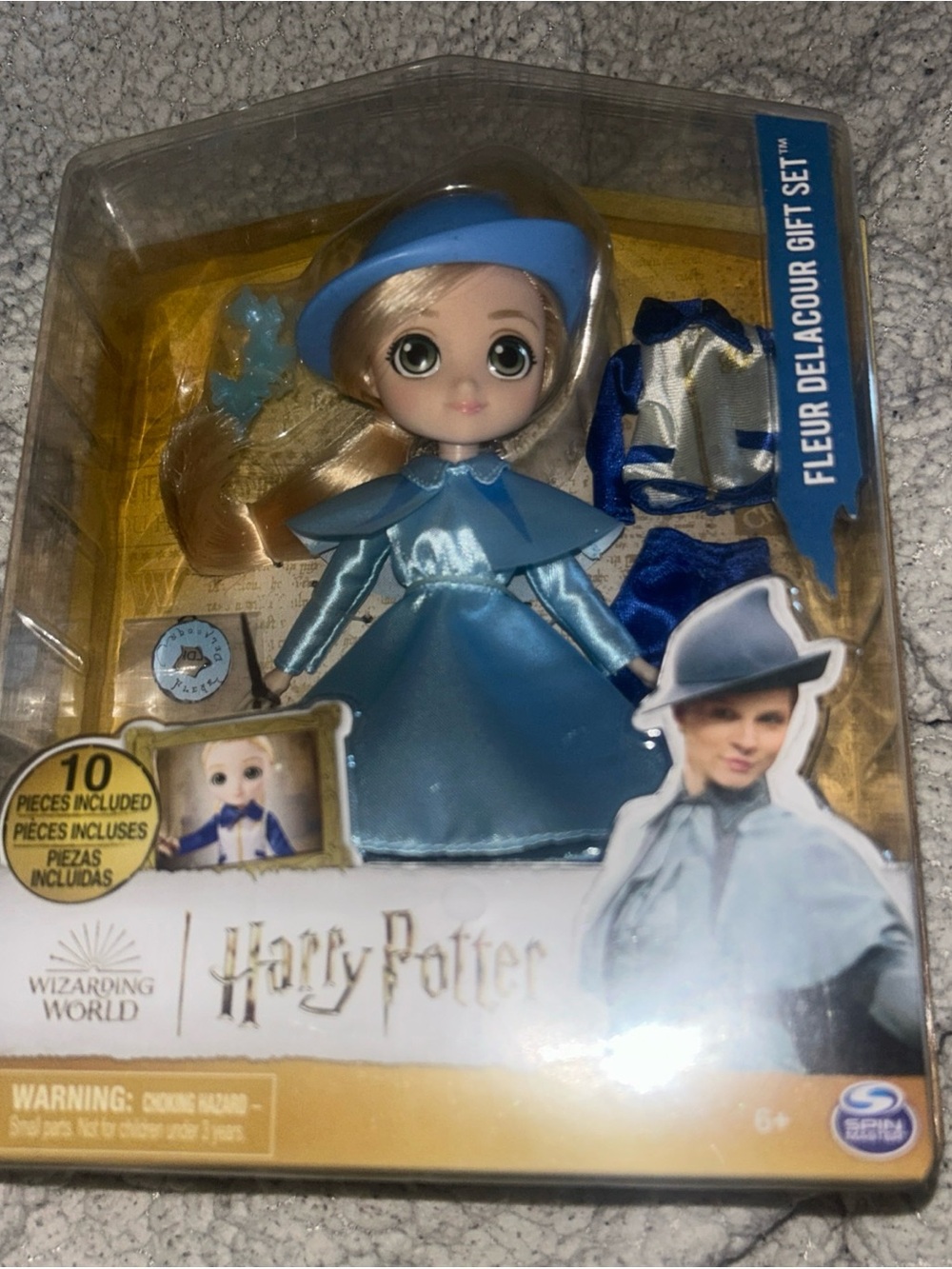 Harry Potter Fleur Delacour 8" Doll Gift Set 10-Piece 2 Outfits Toy NEW Pkg Wear